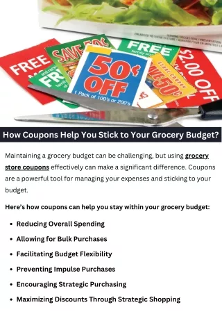 How Coupons Help You Stick to Your Grocery Budget?