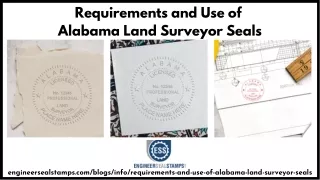 Requirements and Use of Alabama Land Surveyor Seals