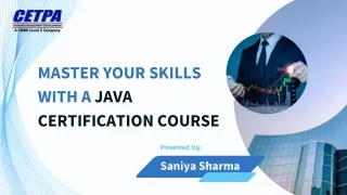 Master Your Skills with a Java Certification Course A Path to Career Excellence