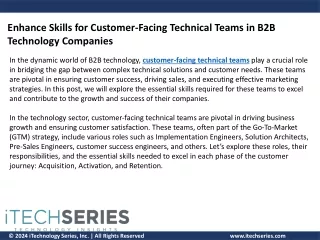 Customer-Facing Technical Teams