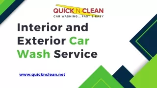 Interior and Exterior Car Wash Service - Call Us 480-707-3531