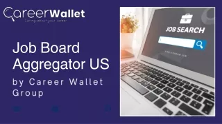 Job Board Aggregator US by Career Wallet Group