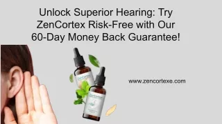 ZenCortex: Unleashing the Power of Herbal Science for Optimal Auditory and Cogn