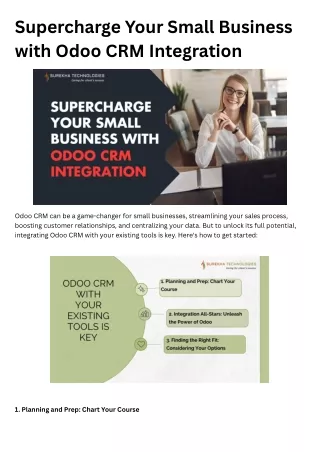 Supercharge Your Small Business with Odoo CRM Integration