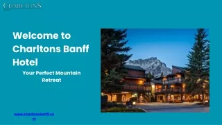 Dining Room Amenities at Charltons Banff