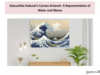 Katsushika Hokusai's Canvas Artwork- A Representation of Water and Waves
