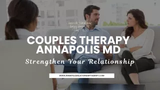 Couples Therapy Annapolis MD