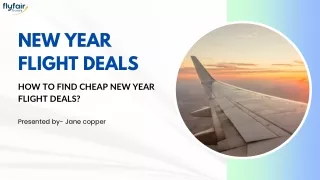 How to Find Cheap New year Flight Deals?