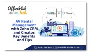 AV Rental Management with Zoho CRM and Creator Key Benefits and Tips