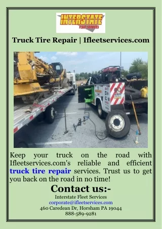 Truck Tire Repair  Ifleetservices.com