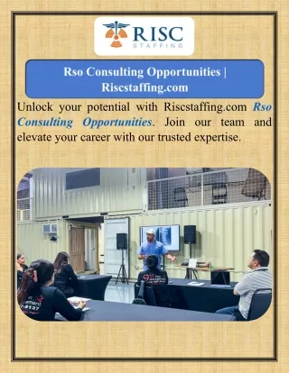 Rso Consulting Opportunities   Riscstaffing.com