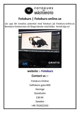 Fotokurs | Fotokurs-online.se