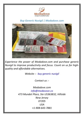 Buy Generic Nuvigil  Modadove.com