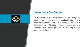 desenvolver aplicações web Edibbee.com