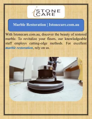 Marble Restoration   Istonecare.com.au