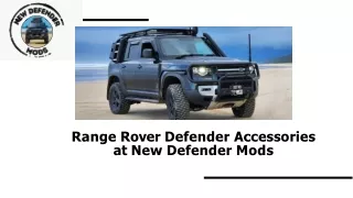 Range Rover Defender Accessories