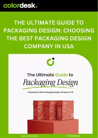 THE ULTIMATE GUIDE TO PACKAGING DESIGN CHOOSING THE BEST PACKAGING DESIGN COMPANY IN USA