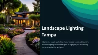 Landscape Lighting Tampa