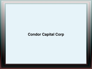 Condor Capital Corp Hauppauge NY | Condor Capital Corp