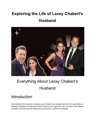 Exploring the Life of Lacey Chabert's Husband