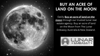 Lunar Property For Sale &Registration