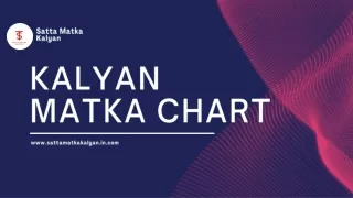 Kalyan Matka Chart: Your Key to Success