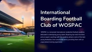 Boarding Elite Football Program