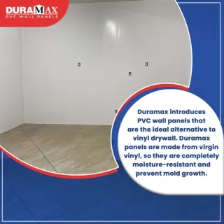 Duramax introduces affordable drywall alternatives with commercial PVC panels