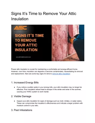 Signs It’s Time to Remove Your Attic Insulation (1)
