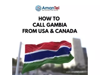International Phone Calling Cards to Call Gambia
