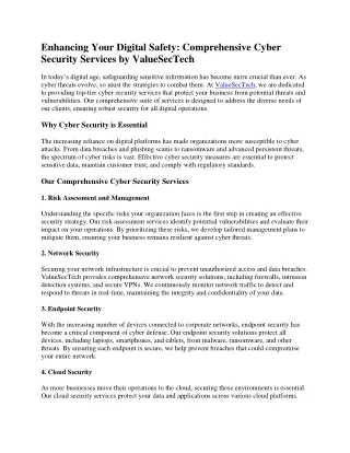 Enhancing Your Digital Safety
