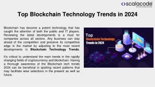 Top Blockchain Technology Trends in 2024