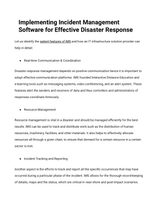 Implementing Incident Management Software Off Page Blog