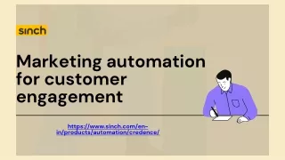 Marketing automation for customer engagement