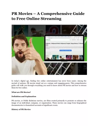 PR Movies – A Comprehensive Guide to Free Online Streaming