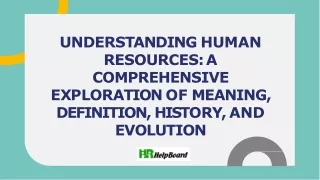 Human Resource Definition