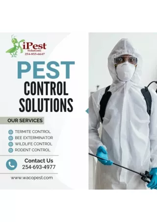 Safeguard Your Home with Waco Pest Control Services Waco and College Station, Te