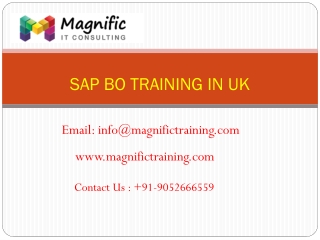 sap bo online training uk@www.magnifictraining.com