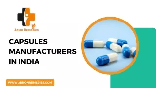 Capsules Manufacturers in India