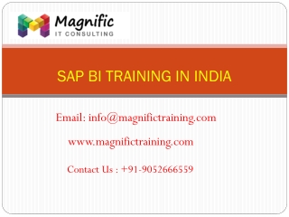 sap bi online training india@www.magnifictraining.com