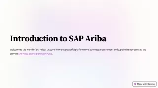 Introduction-to-SAP-Ariba-online-training-in-pune