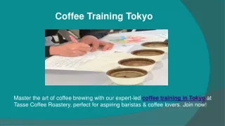 Coffee Training Tokyo