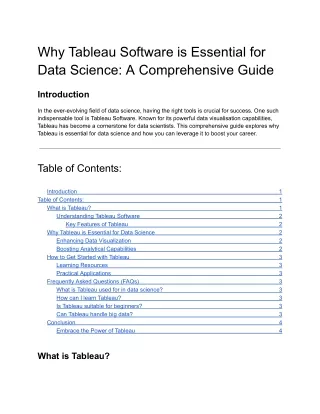 Why Tableau Software is Essential for Data Science_ A Comprehensive Guide