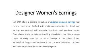 Designer Women's Earrings