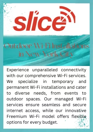 Expert Outdoor Wi-Fi Installations in New York City