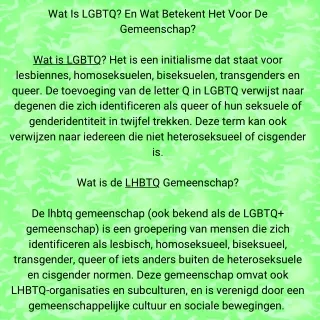 Wat Is LGBTQ Of LHBTQ