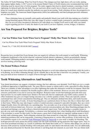 The Security Of Teeth Lightening: What You Need To Recognize