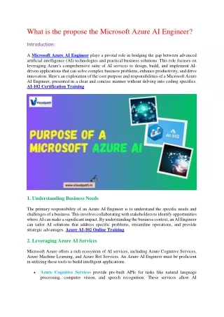 AI-102 Certification Training - Azure AI Engineer Training