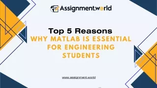 Top 5 Reasons Why MATLAB is Essential for Engineering Students