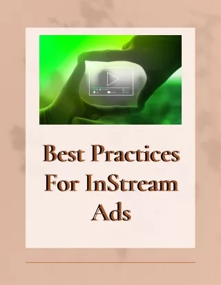 Best Practices For InStream Ads